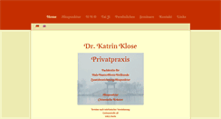 Desktop Screenshot of dr-katrin-klose.de